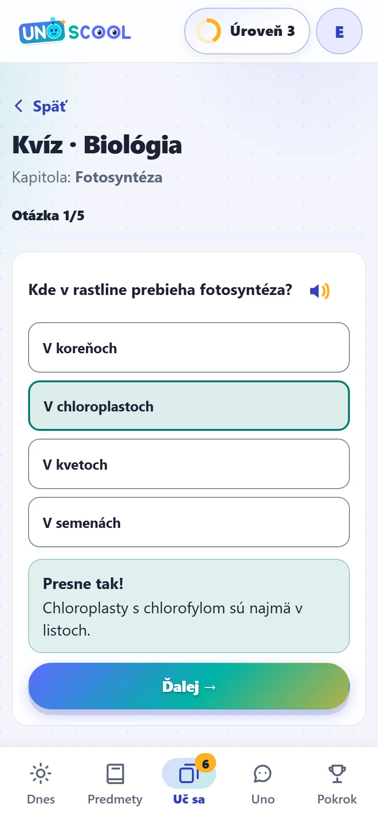 Kvíz z kapitoly s vysvetlením