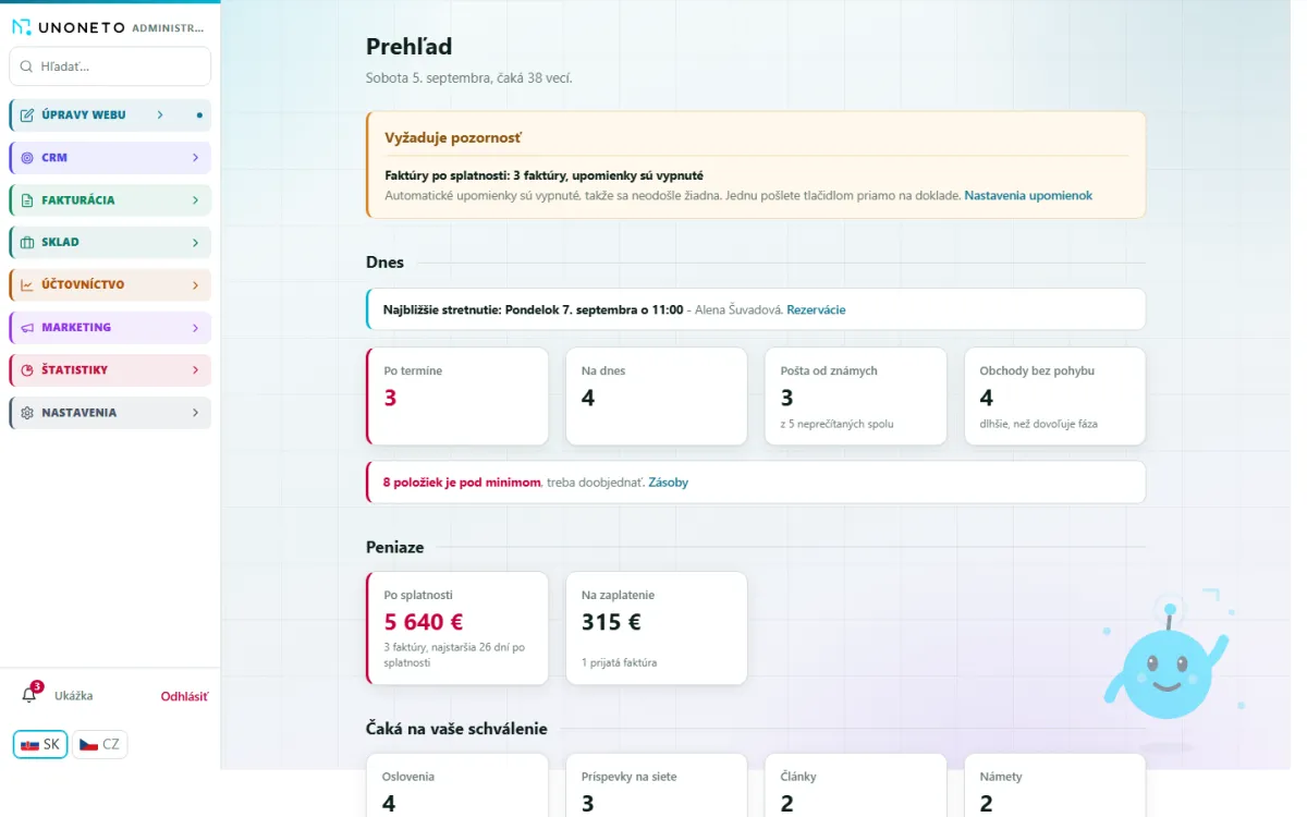 Prehľad: čo čaká na vás a čo mal v noci spraviť stroj.