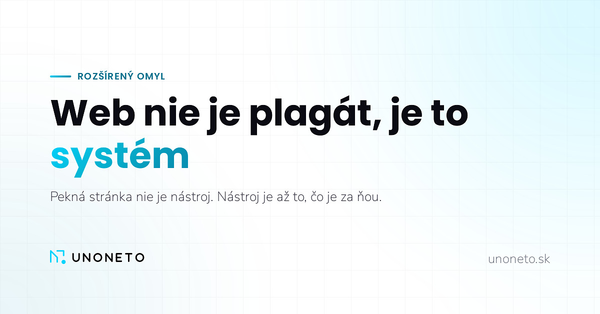 Web nie je plagát, je to systém