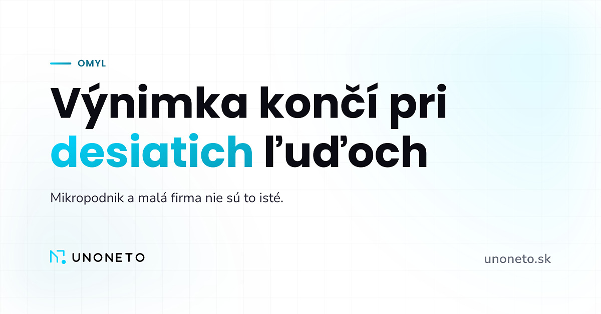 Výnimka z prístupnosti platí do desiatich ľudí, nie do päťdesiatich