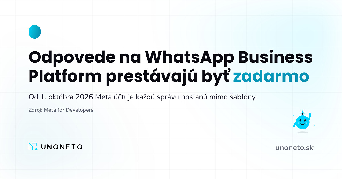 Meta spoplatní odpovede na WhatsApp Business Platform